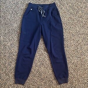 Figs Zamora HIGH WAISTED Navy Scrub Pants in Small